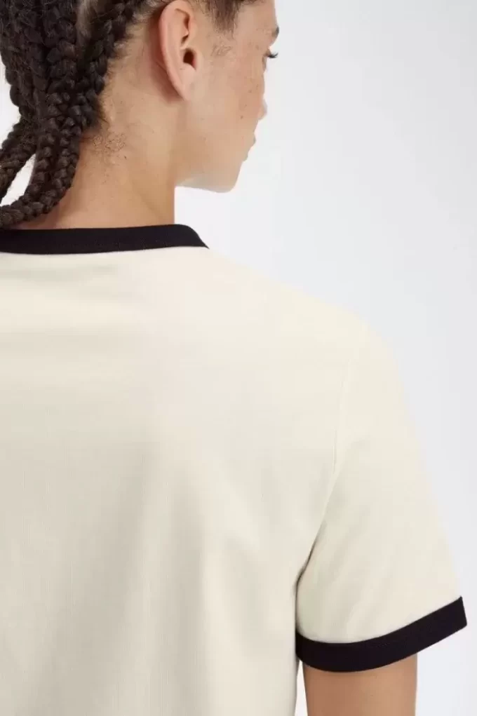 Camiseta de mujer con corona de laurel flocada