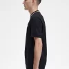 Camiseta de piqué con cuello redondo para hombre