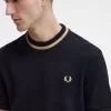 Camiseta de piqué con cuello redondo para hombre