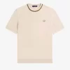 Camiseta de piqué con cuello redondo para hombre