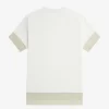 Camiseta de piqué con ribete transparente para mujer