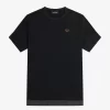 Camiseta de piqué con ribete transparente para mujer
