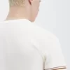 Camiseta de piqué con ribetes llamativos para hombre