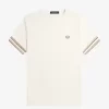Camiseta de piqué con ribetes llamativos para hombre