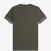 Camiseta de piqué con ribetes llamativos para hombre