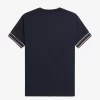 Camiseta de piqué con ribetes llamativos para hombre