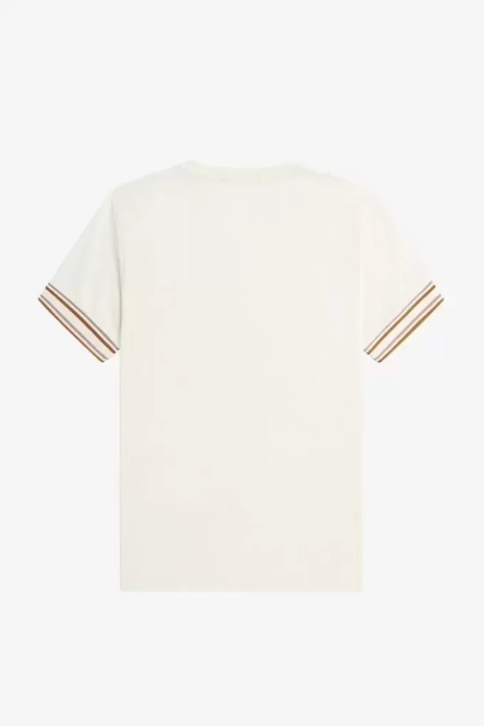 Camiseta de piqué con ribetes llamativos para hombre
