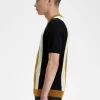 Camiseta de punto fino a rayas para hombre