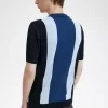 Camiseta de punto fino a rayas para hombre