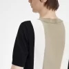 Camiseta de punto fino a rayas para hombre