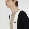 Camiseta de punto fino a rayas para hombre