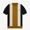 Camiseta de punto fino a rayas para hombre