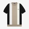 Camiseta de punto fino a rayas para hombre