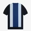Camiseta de punto fino a rayas para hombre