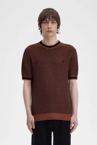 Camiseta de punto texturizada para hombre