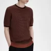 Camiseta de punto texturizada para hombre