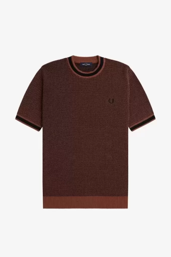Camiseta de punto texturizada para hombre