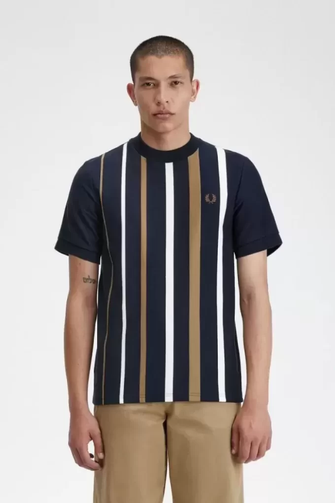 Camiseta de rayas degradadas para hombre