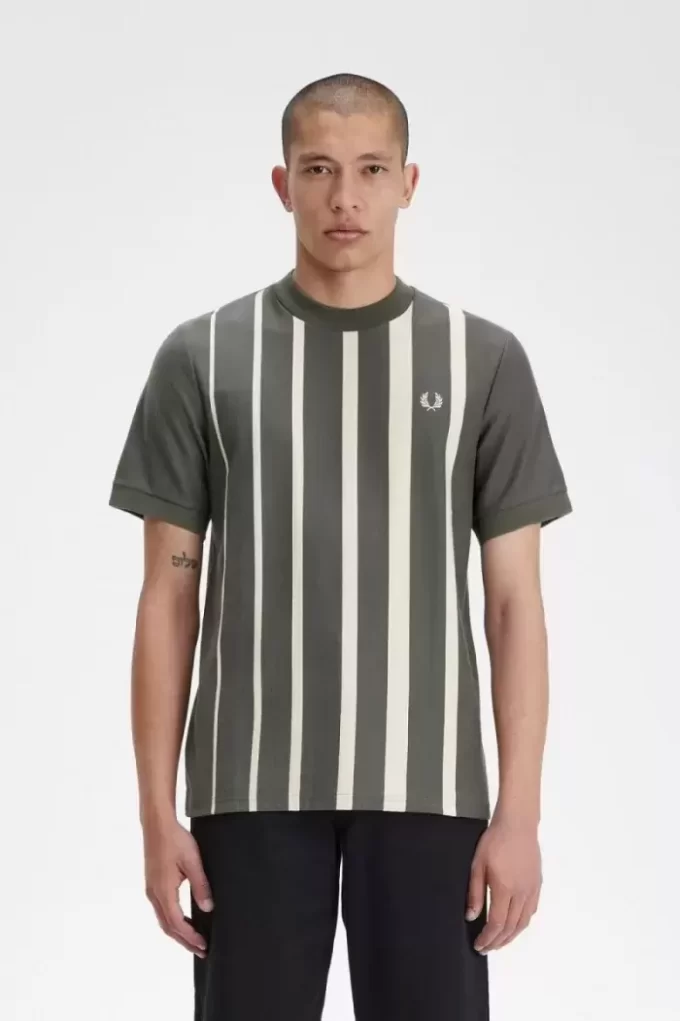 Camiseta de rayas degradadas para hombre