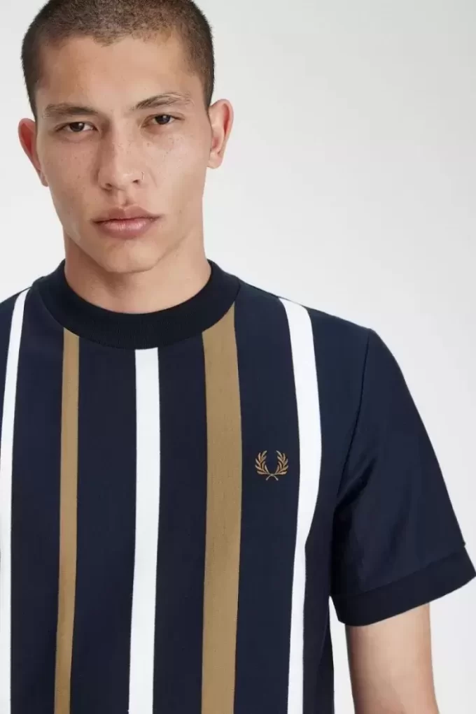Camiseta de rayas degradadas para hombre