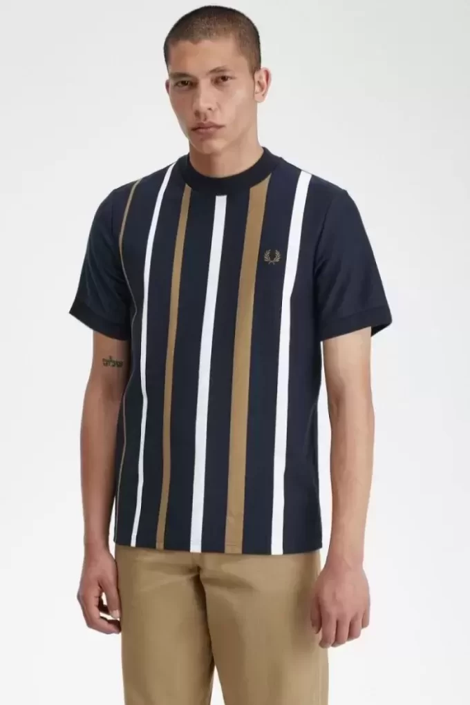 Camiseta de rayas degradadas para hombre