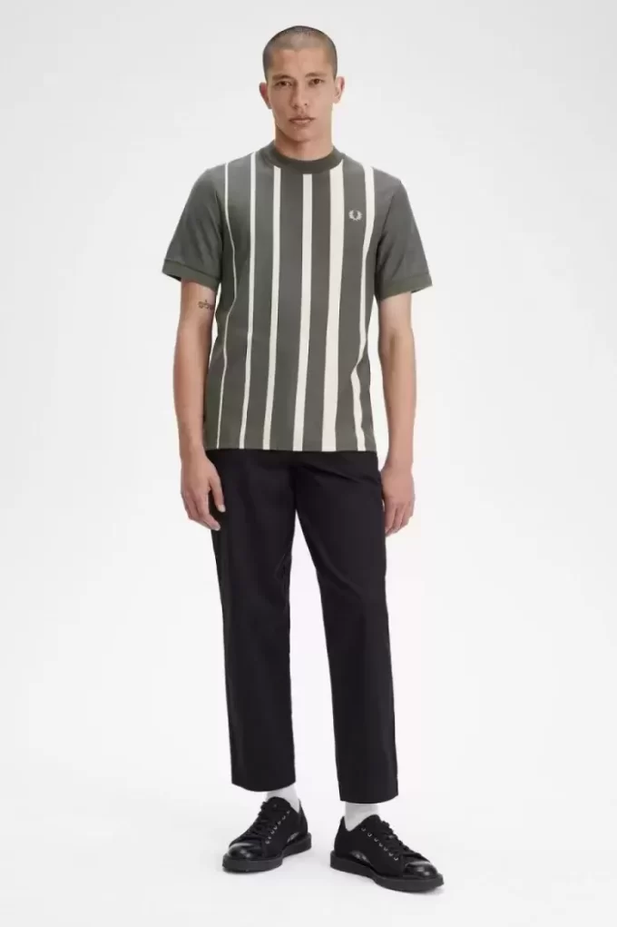 Camiseta de rayas degradadas para hombre