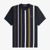 Camiseta de rayas degradadas para hombre