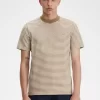 Camiseta de rayas finas y peso pesado para hombre
