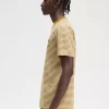Camiseta de rayas finas y peso pesado para hombre