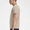 Camiseta de rayas finas y peso pesado para hombre