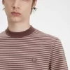 Camiseta de rayas finas y peso pesado para hombre