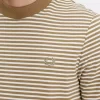 Camiseta de rayas finas y peso pesado para hombre