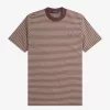 Camiseta de rayas finas y peso pesado para hombre