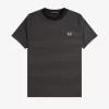 Camiseta de rayas finas y peso pesado para hombre