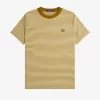 Camiseta de rayas finas y peso pesado para hombre
