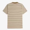 Camiseta de rayas finas y peso pesado para hombre