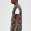 Camiseta de tirantes de punto con cuadros escoceses Glitch para hombre Camiseta de tirantes de punto con cuadros escoceses Glitch para hombre