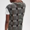 Camiseta de tirantes de punto con cuadros escoceses Glitch para hombre Camiseta de tirantes de punto con cuadros escoceses Glitch para hombre