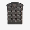 Camiseta de tirantes de punto con cuadros escoceses Glitch para hombre Camiseta de tirantes de punto con cuadros escoceses Glitch para hombre