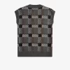 Camiseta de tirantes de punto con cuadros escoceses Glitch para hombre Camiseta de tirantes de punto con cuadros escoceses Glitch para hombre