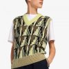 Camiseta de tirantes de punto jacquard