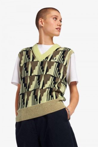 Camiseta de tirantes de punto jacquard