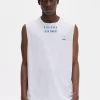 Camiseta de tirantes estampada para hombre