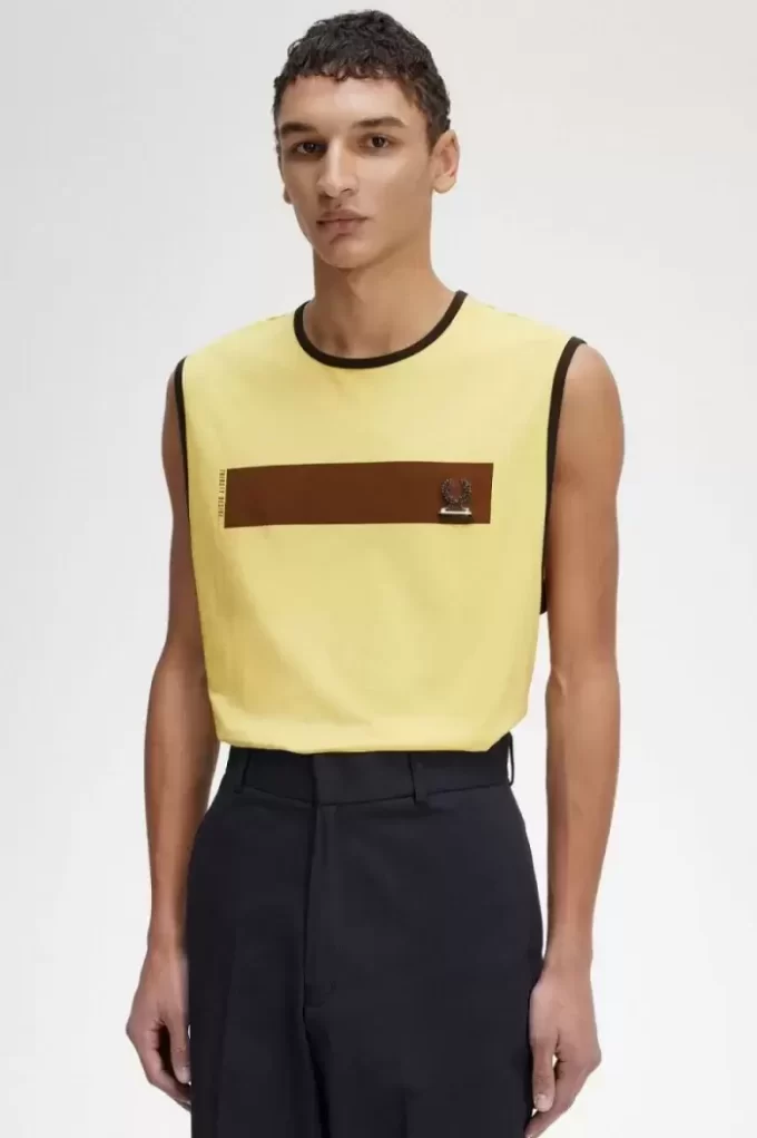 Camiseta de tirantes estampada para hombre