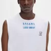 Camiseta de tirantes estampada para hombre