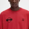 Camiseta estampada de manga larga para hombre