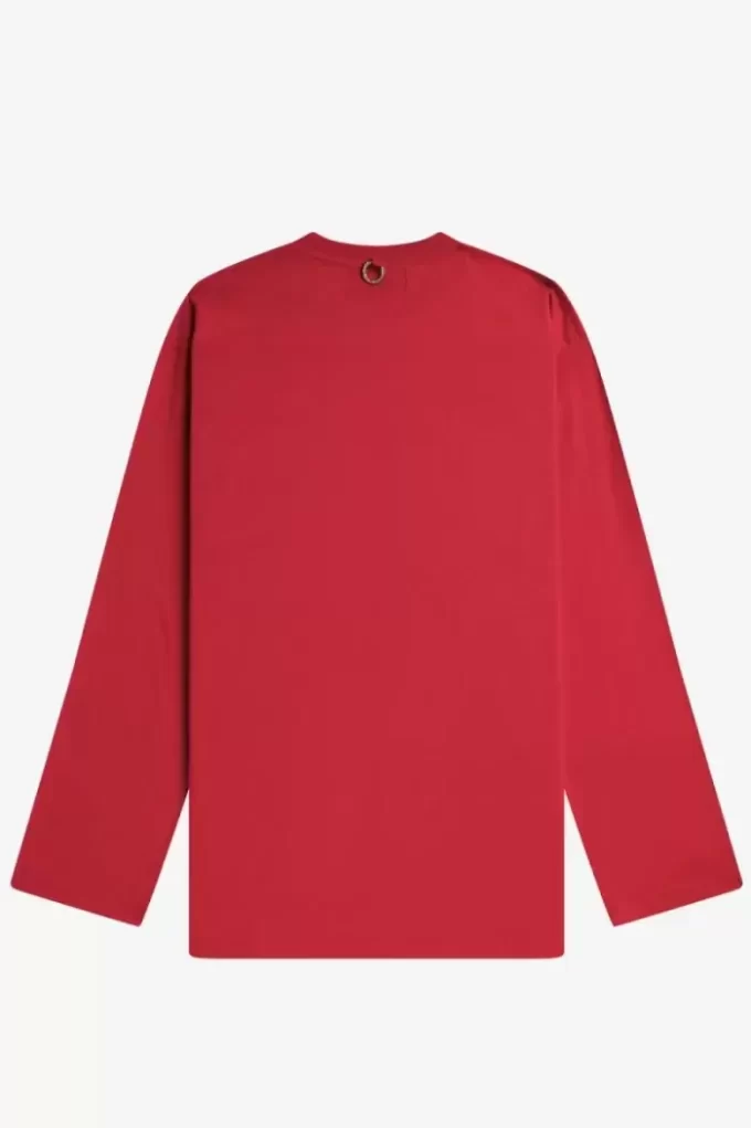 Camiseta estampada de manga larga para hombre