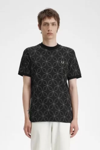 Camiseta geométrica para hombre