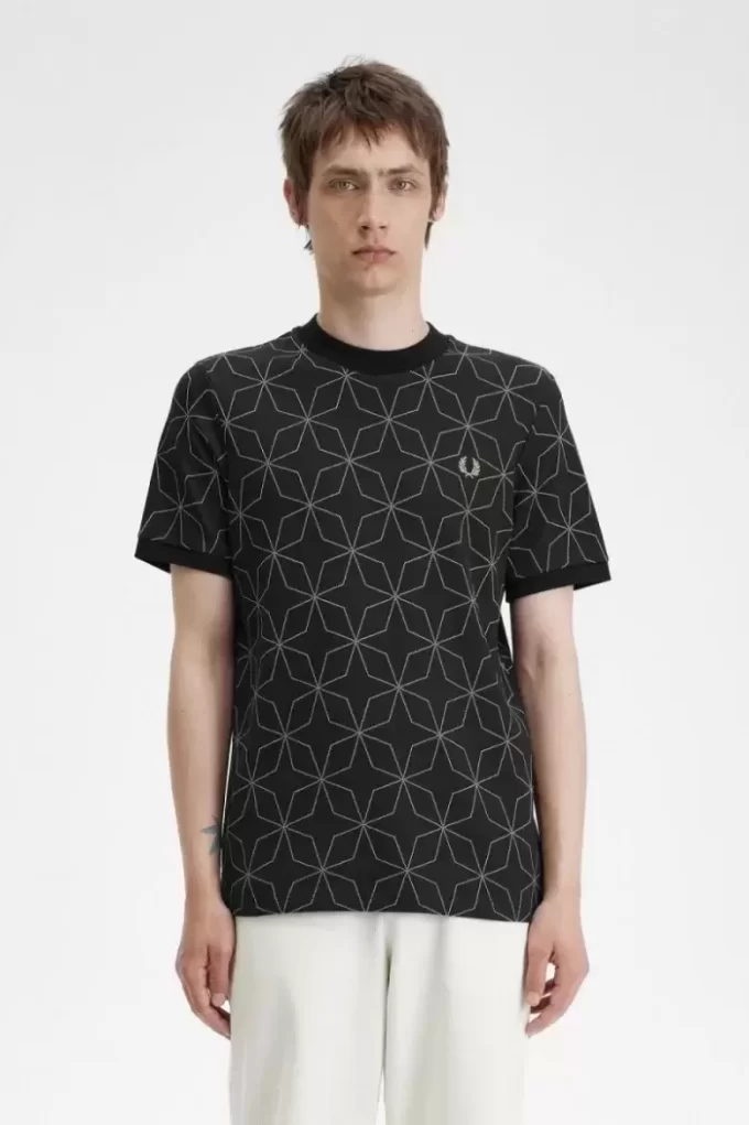 Camiseta geométrica para hombre Camiseta geométrica para hombre
