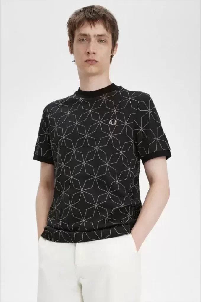 Camiseta geométrica para hombre Camiseta geométrica para hombre